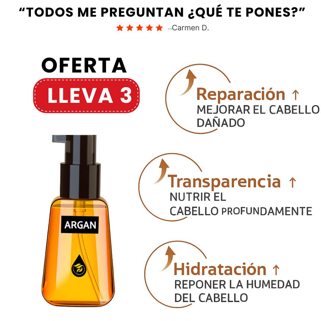 Argan Oil Brillo Vital: Lujo Natural para tu Cabello